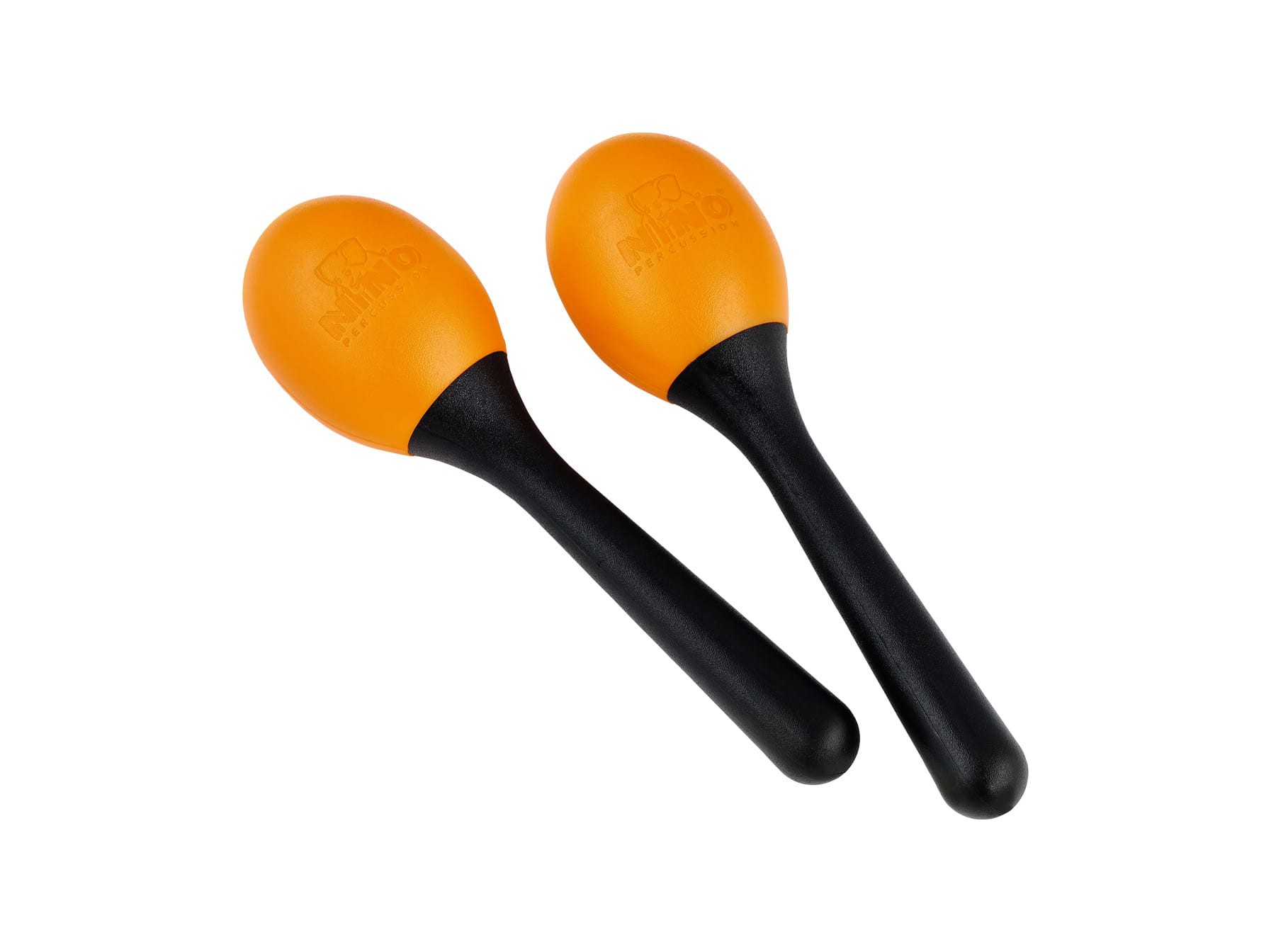 Plastikowe maracasy w kształcie jajka NINO, widok z boku