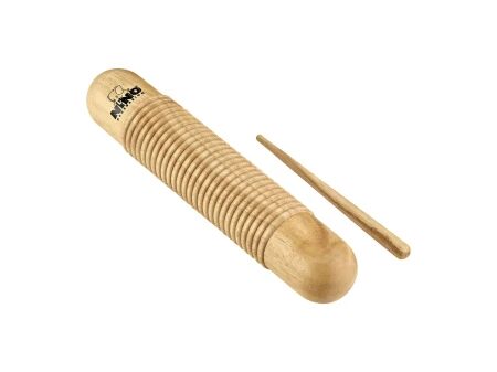 Instrument muzyczny guiro wykonany z drewna kauczukowego Hevea brasiliensis