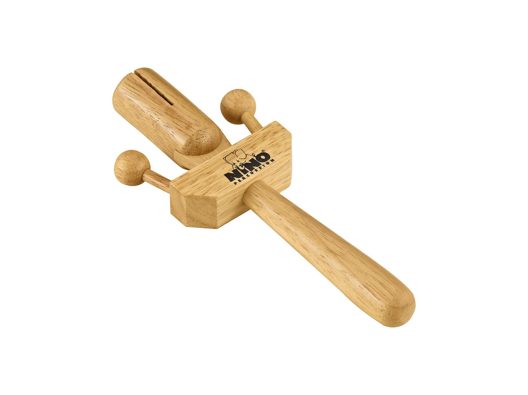 Instrument perkusyjny NINO519 WOODPECKER z drewna kauczukowego o długości 18,5 cm