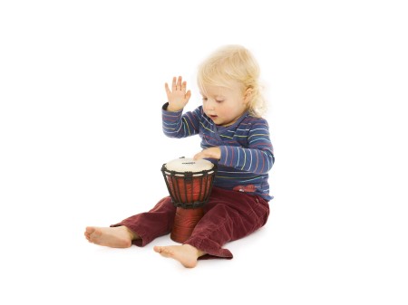 Mini bęben djembe 4 1/2 cala z ręcznie rzeźbionego mahoniu i skóry koziej dla dzieci