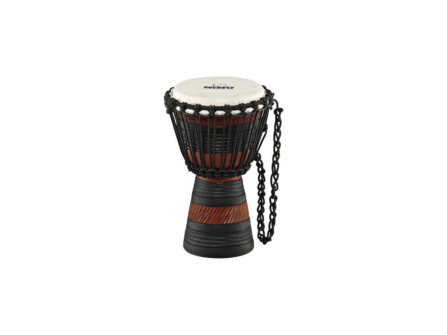 Bęben djembe 7 cali z mahoniu z ręcznie rzeźbionym korpusem w stylu afrykańskim