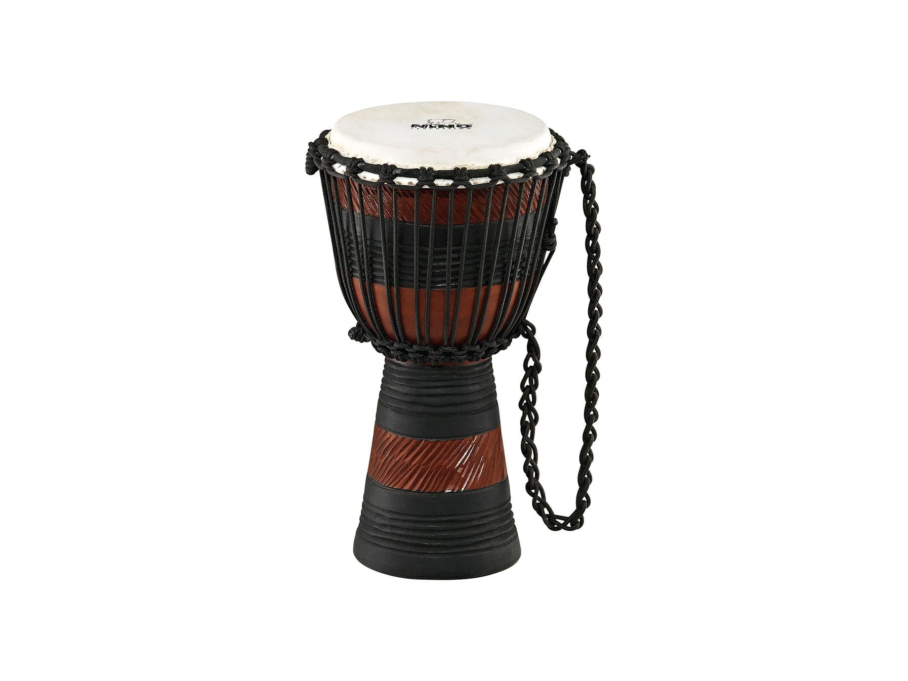 Bęben djembe 8 cali z mahoniu z ręcznie rzeźbionym korpusem w afrykańskim stylu