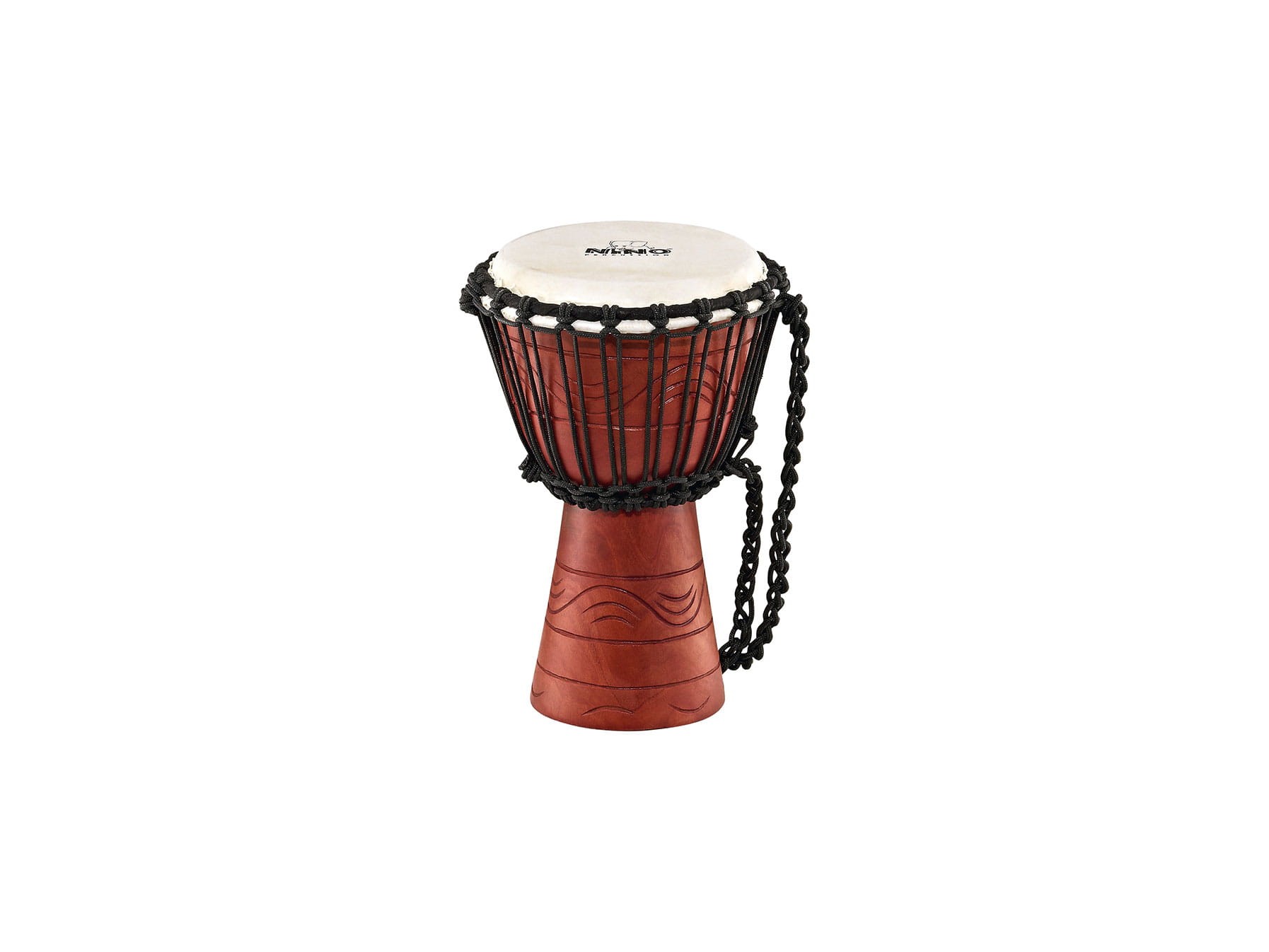 Bęben djembe 7 cali z ręcznie rzeźbionym mahoniowym korpusem dla dzieci