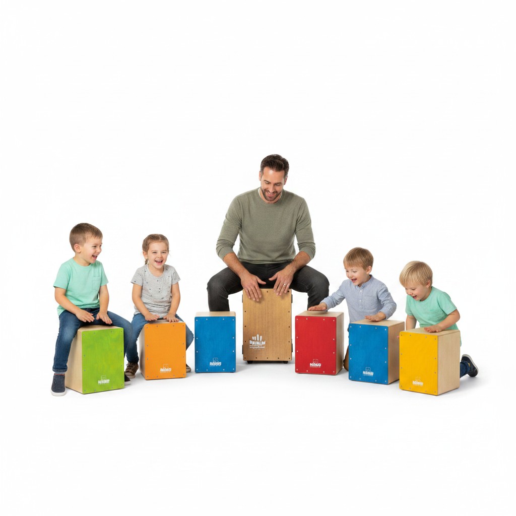 Instrumenty perkusyjne cajon wykonane z brzozy bałtyckiej
