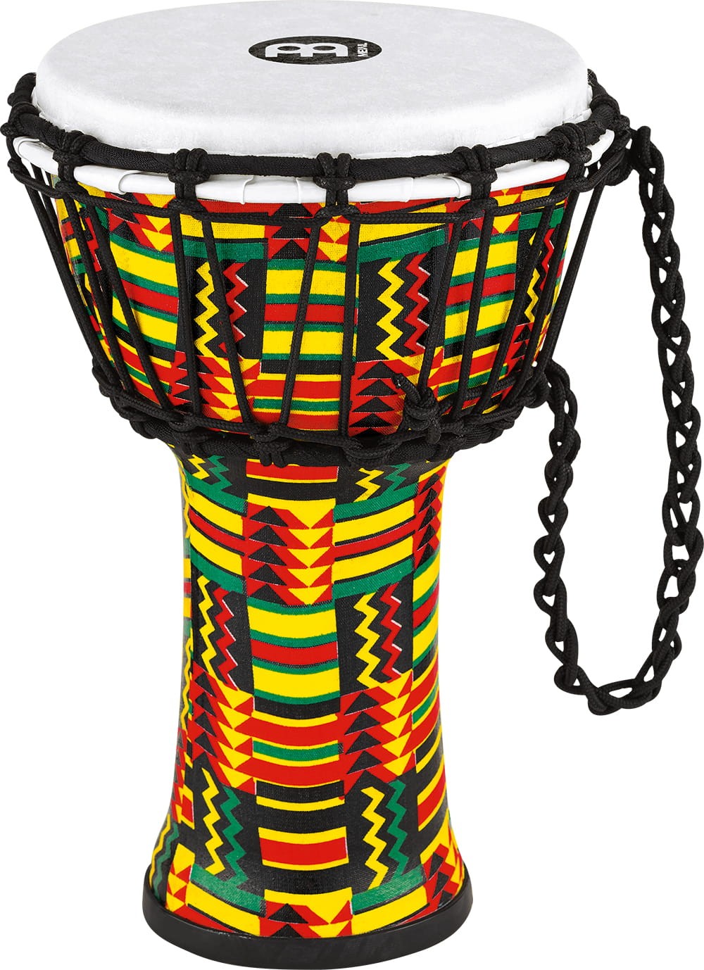 Syntetyczne djembe bęben 7 cali na tle naturalnym, idealny do gry na zewnątrz