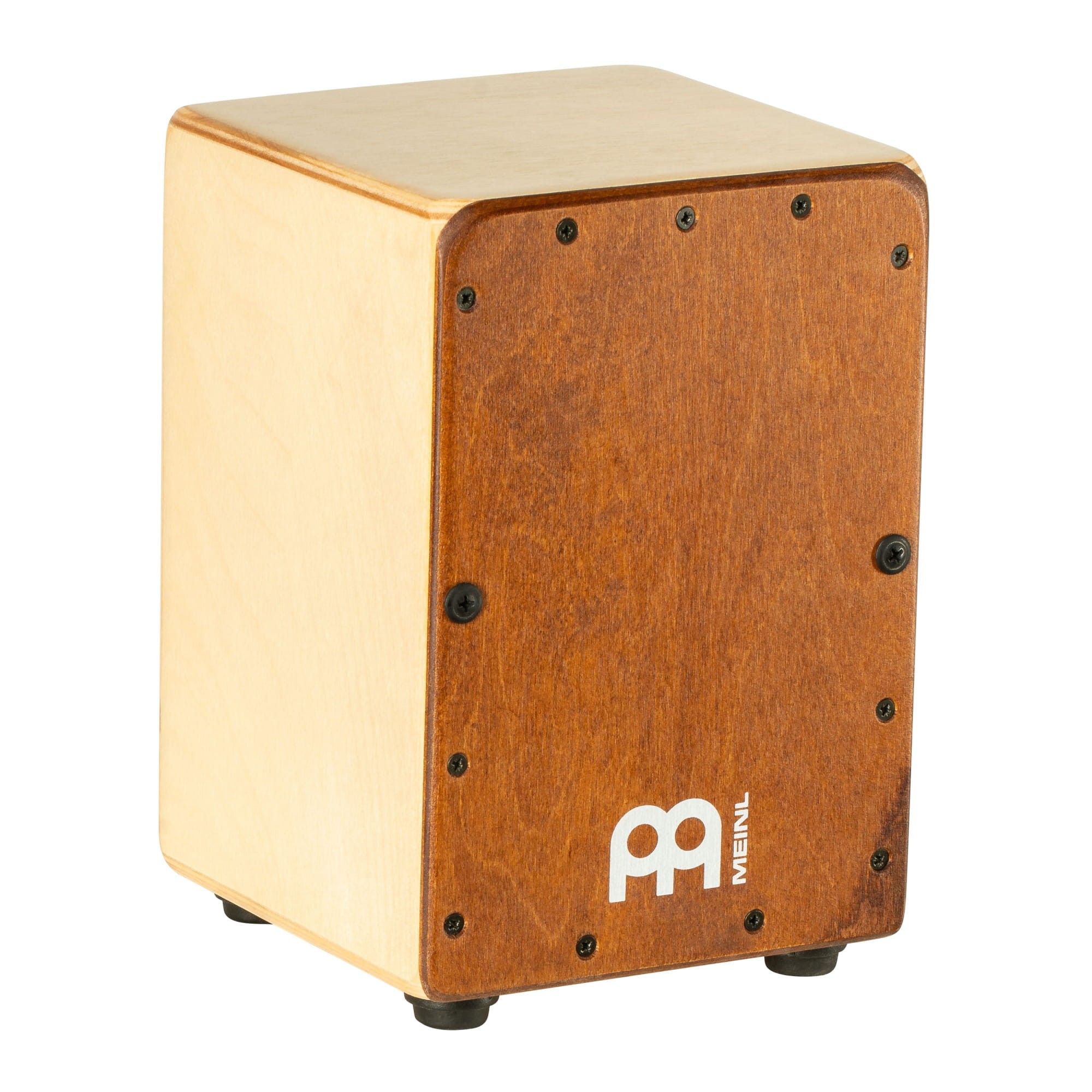 Mini cajon wykonany z brzozy o kompaktowych wymiarach 14 na 22 cm