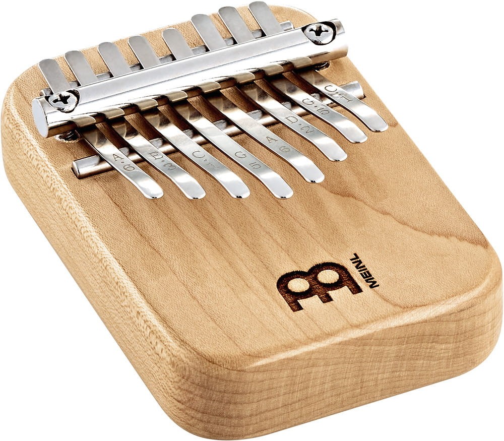 Kalimba 8-tonowa KL801S C-dur wykonana z drewna klonowego, widok z przodu