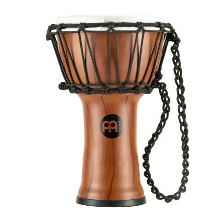 Widok bębna djembe 7 cali z syntetycznym naciągiem i korpusem Twisted Amber