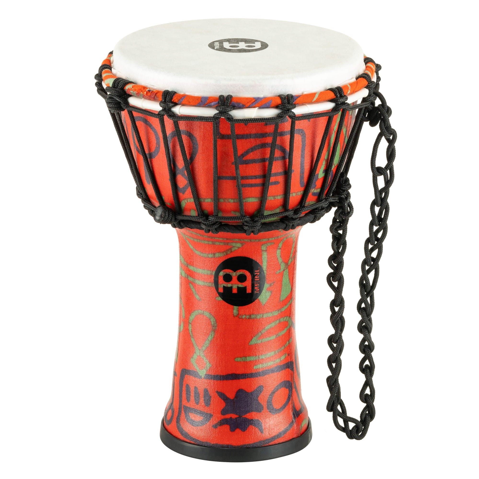 Syntetyczne djembe bęben 7 cali w kolorze Pharaoh's Script z widocznym naciągiem