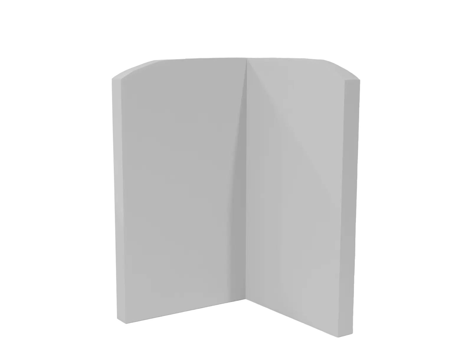 Biały panel ścienny Relax 60 × 90 cm, grubość 7 cm — płyta MDF z pianką poliuretanową, pokrycie PCV przeznaczone dla wyrobów medycznych