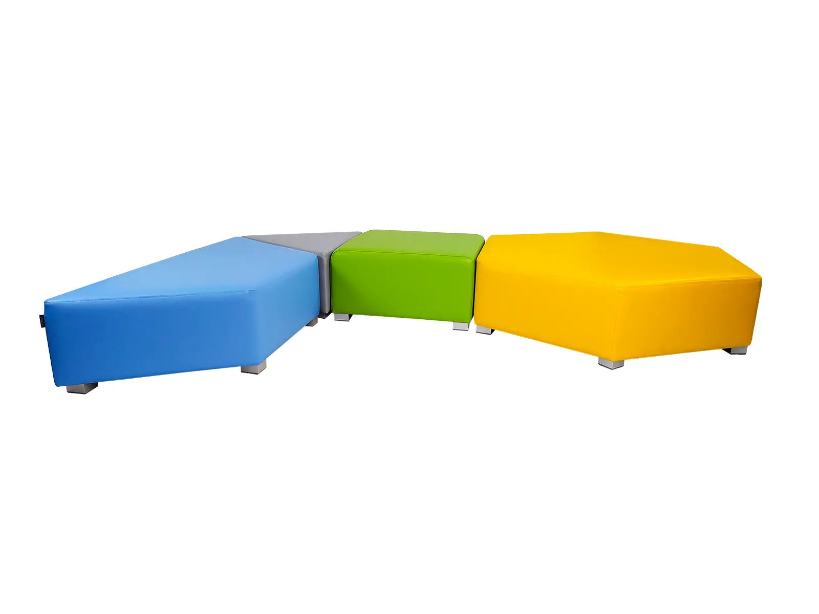 Zestaw FUN 1 — detal obszycia i pianki, alternatywny wariant 230 × 170 × 42 cm; widoczna tapicerka PCV