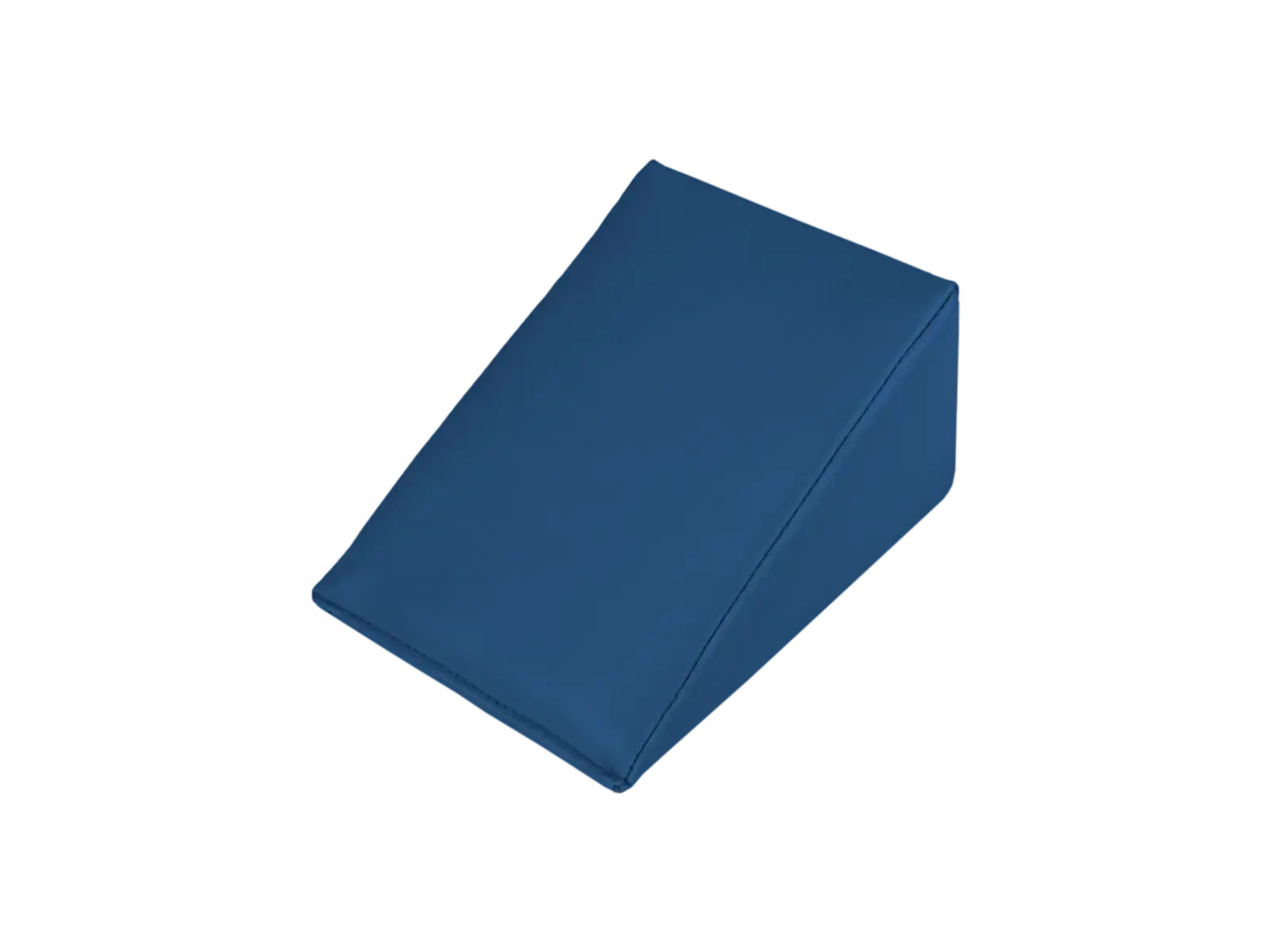 Klin rehabilitacyjny 20 x 15 x 10 cm widok ukośny w gabinecie fizjoterapeutycznym, przygotowany do ćwiczeń