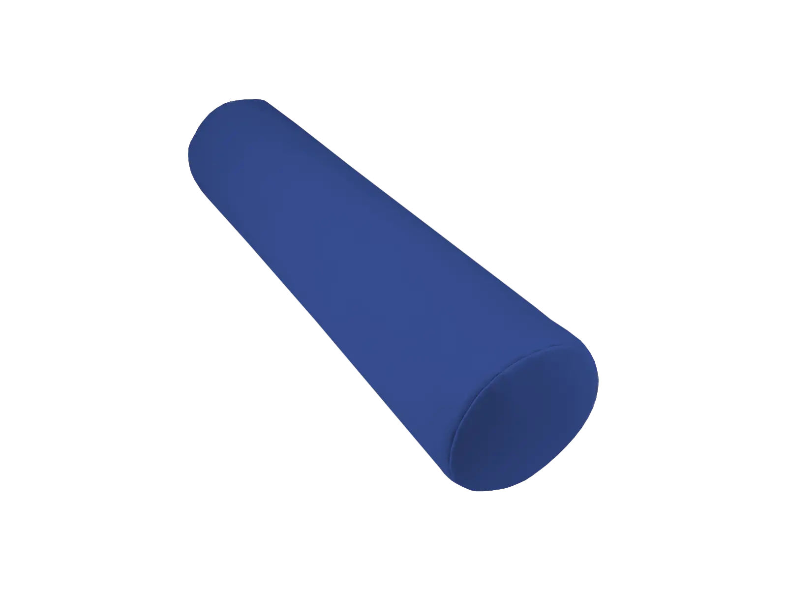 Wałek rehabilitacyjny 15 x 60 cm — ujęcie z boku pokazujące kształt do podparcia kolan i ramion podczas ćwiczeń