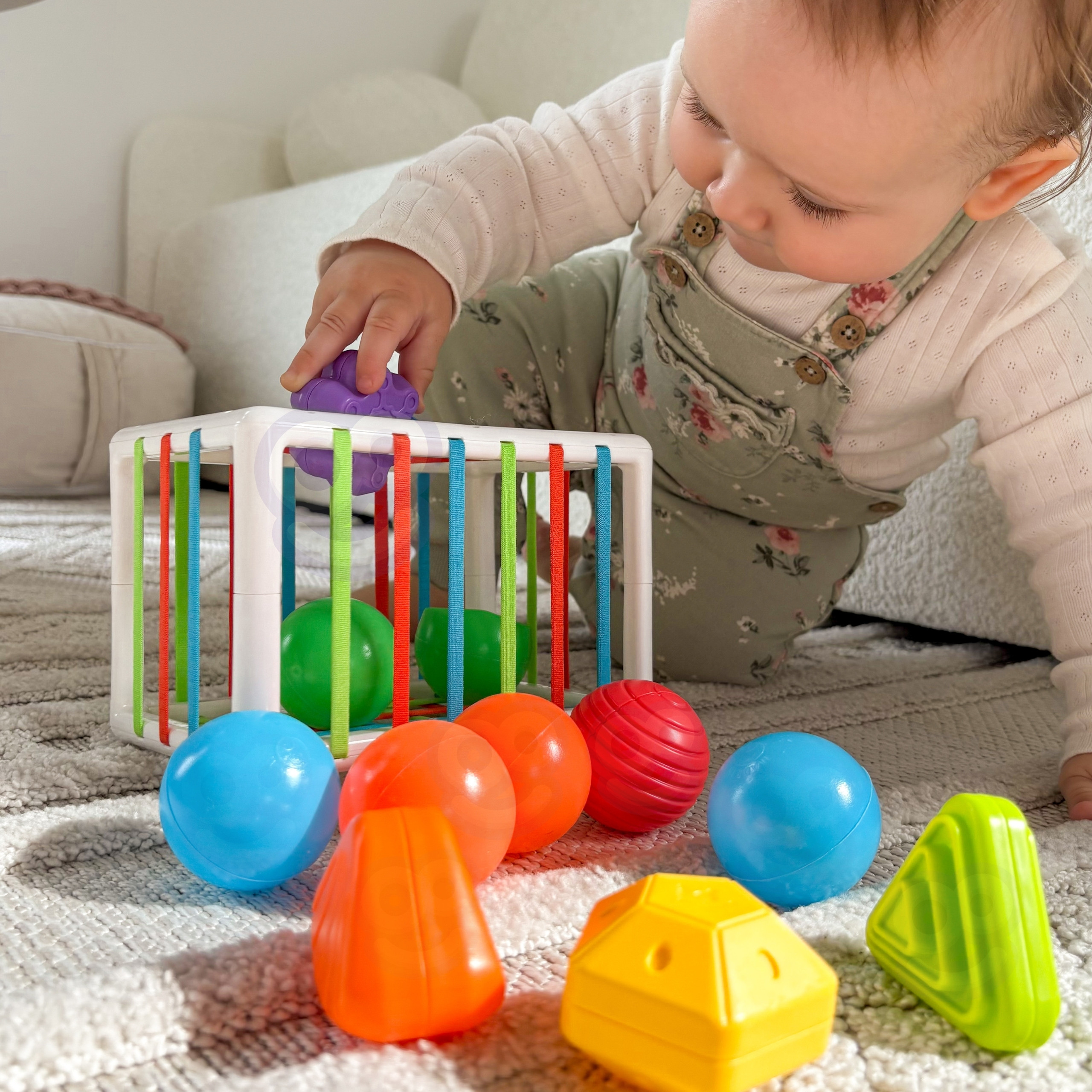 Zestaw 12 klocków miękkich i twardych do Kostki Sensorycznej WOOPIE BABY