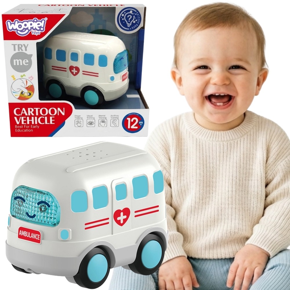 Interaktywna karetka ambulans WOOPIE BABY z efektami świetlnymi i dźwiękowymi