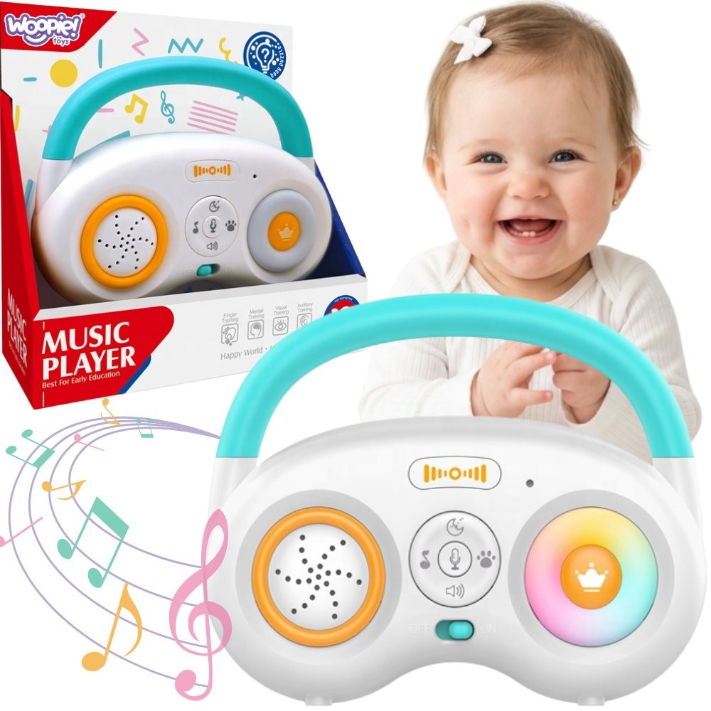 Interaktywny odtwarzacz muzyczny Woopie Baby z efektami świetlnymi