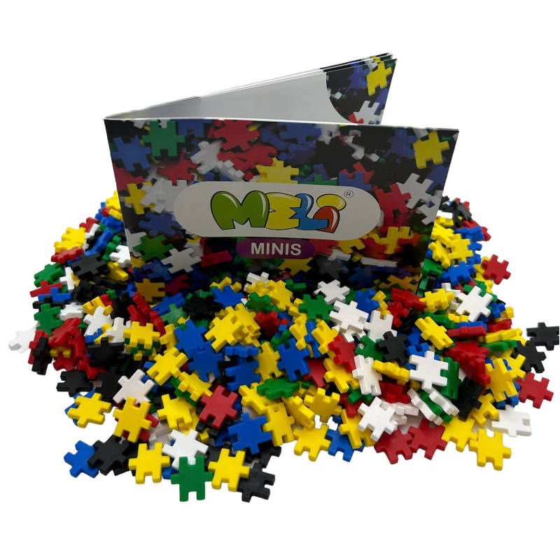 Klocki Meli Minis 800 – przykładowa konstrukcja 3D z elementów 1,5 × 1,5 cm