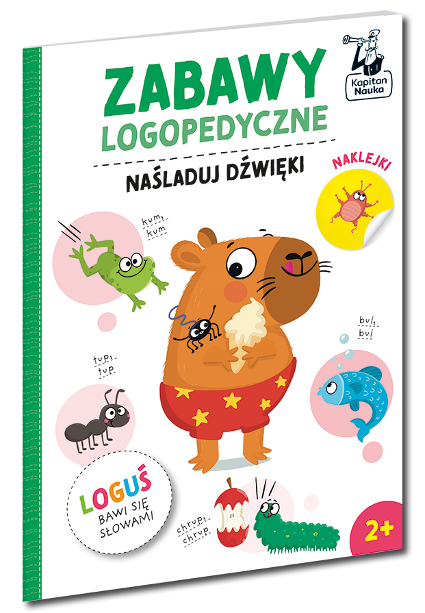 Zabawy logopedyczne Naśladuj dźwięki - okładka książeczki EDGARD