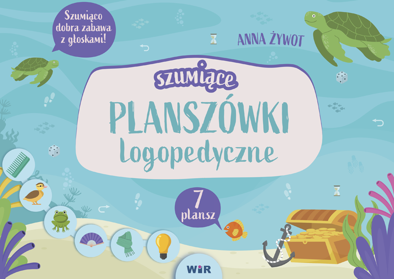Szumiące planszówki logopedyczne WIR – zestaw 7 gier do ćwiczenia głosek SZ, Ż, CZ, DŻ