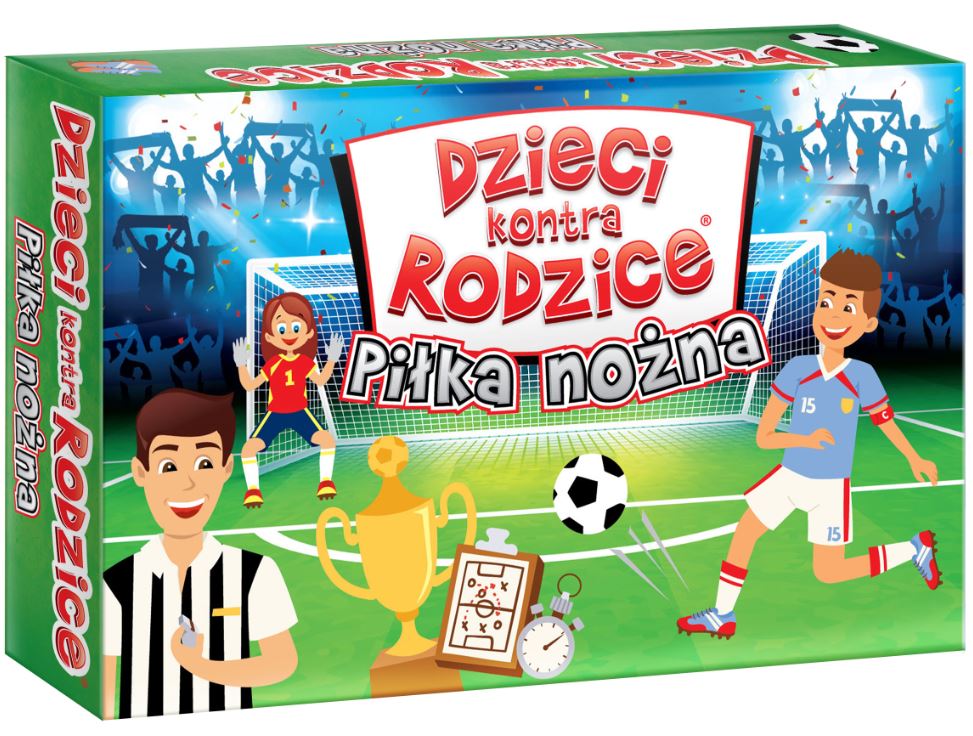 Karty do gry Piłka nożna Dzieci kontra Rodzice - widok kart i instrukcji
