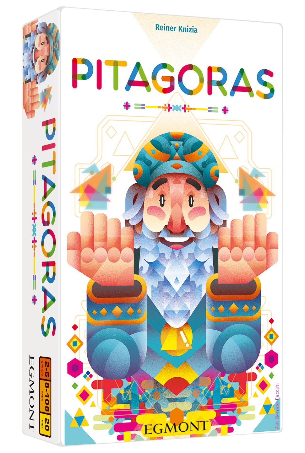 Zestaw kart i kości do gry Pitagoras