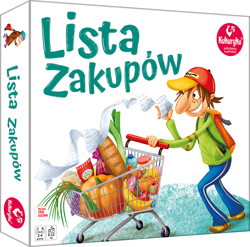 Gra planszowa Kukuryku Lista zakupów - plansza i elementy