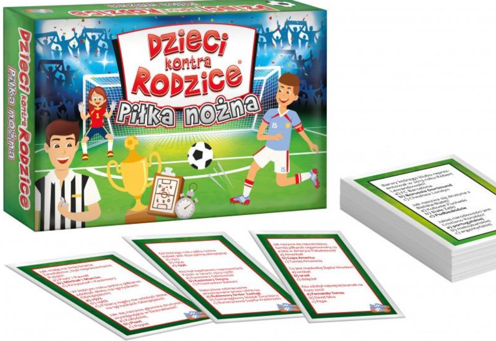 Gra Piłka nożna dzieci kontra rodzice KANGUR - zestaw kart do gry