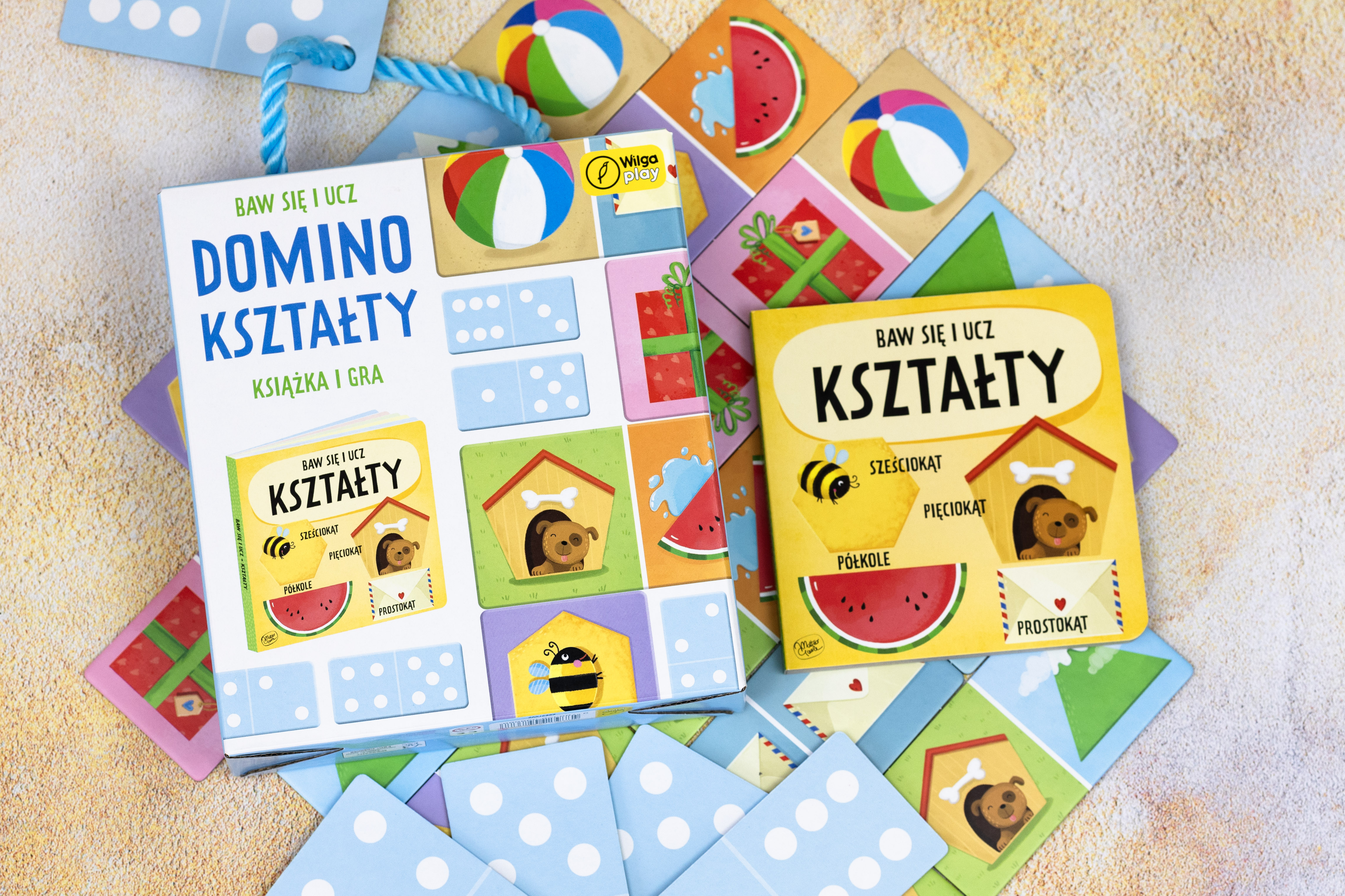 Książeczka z wierszykiem do domino edukacyjnego Baw się i ucz. Kształty WILGA PLAY