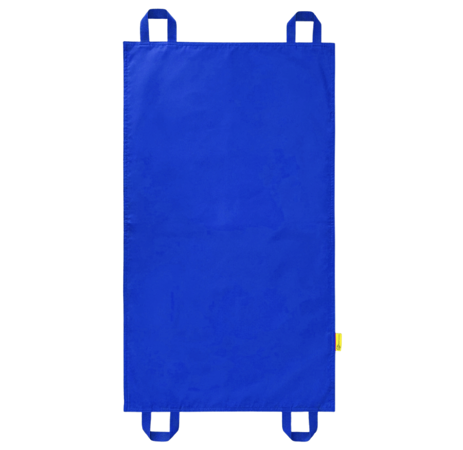Mini chusta animacyjna 100 x 60 cm Akson — rozłożona chusta w kolorze niebieskim