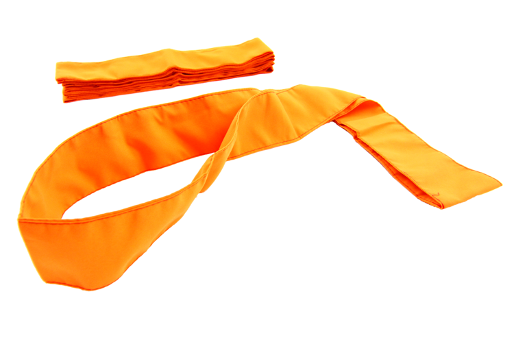 Szarfa gimnastyczna 114 cm × 5,5 cm Akson — pomarańczowa