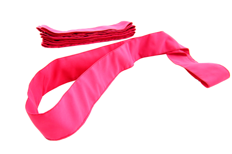 Szarfa gimnastyczna różowa Akson — pas materiału 114 cm