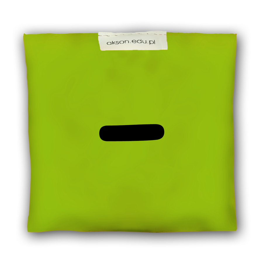 Woreczek gimnastyczny Akson zielony 10 cm × 12 cm