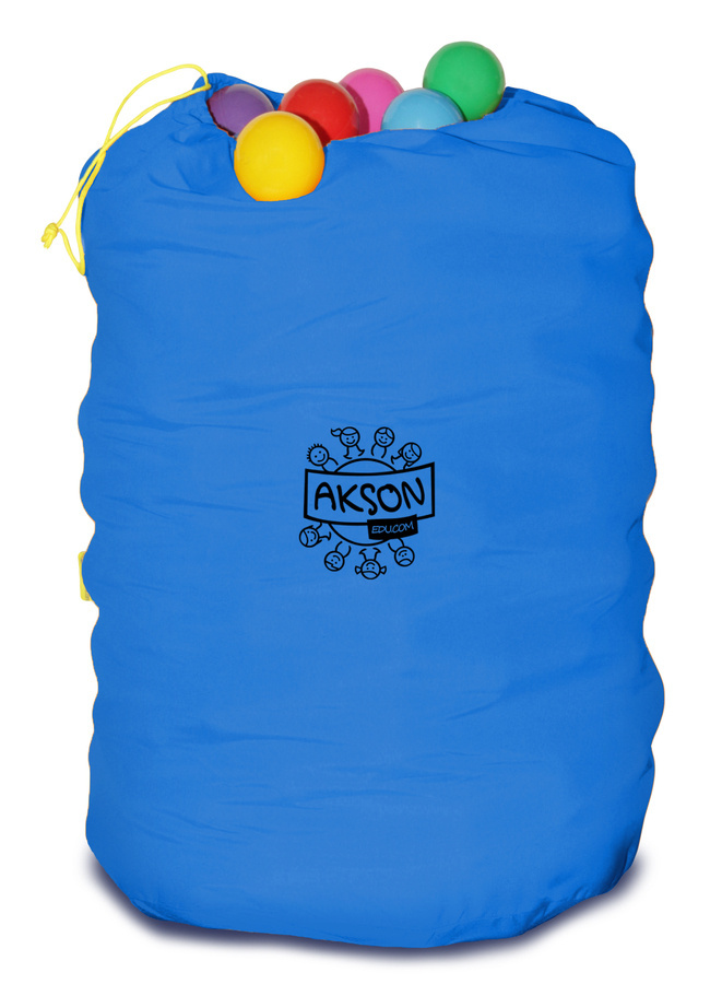 Worek na piłki do suchego basenu Akson — niebieski, 95 cm × 80 cm