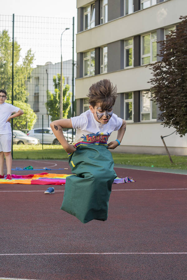 Worek do skakania Akson — detal uchwytów i materiału