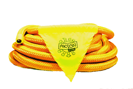 Lina animacyjna Poli 10 m Akson w kolorze żółtym, średnica 2,5 cm