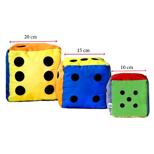 Kostka edukacyjna 20 cm Akson — widok jednej ścianki z kropkami