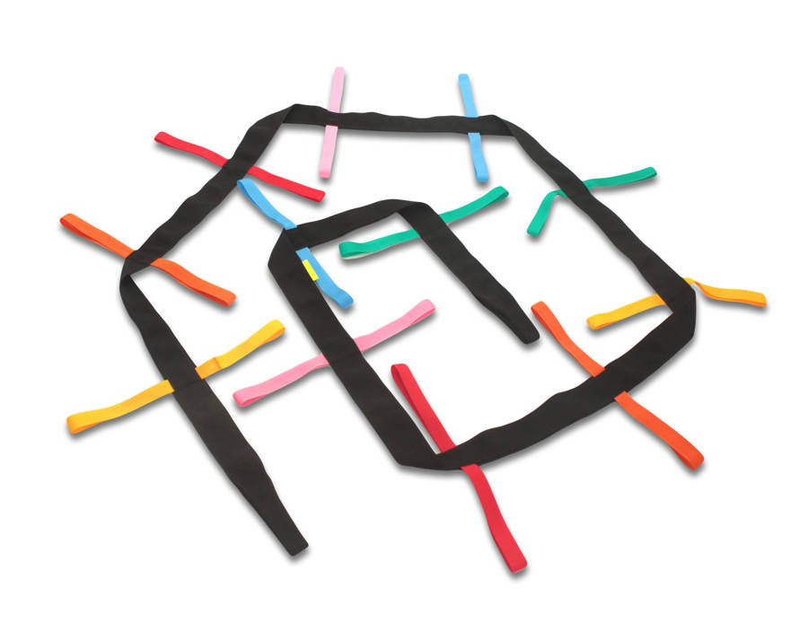 Taśma spacerowa 4,3 m Akson — cała taśma z uchwytami