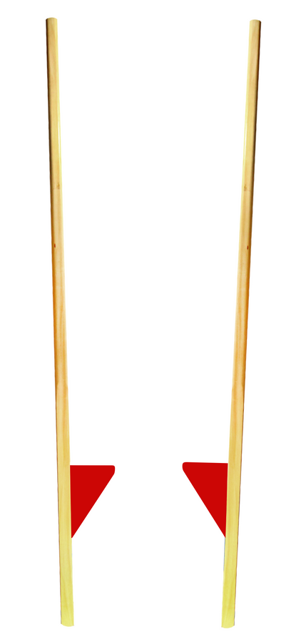 Szczudła drewniane 170 cm Akson — para w pełnym widoku