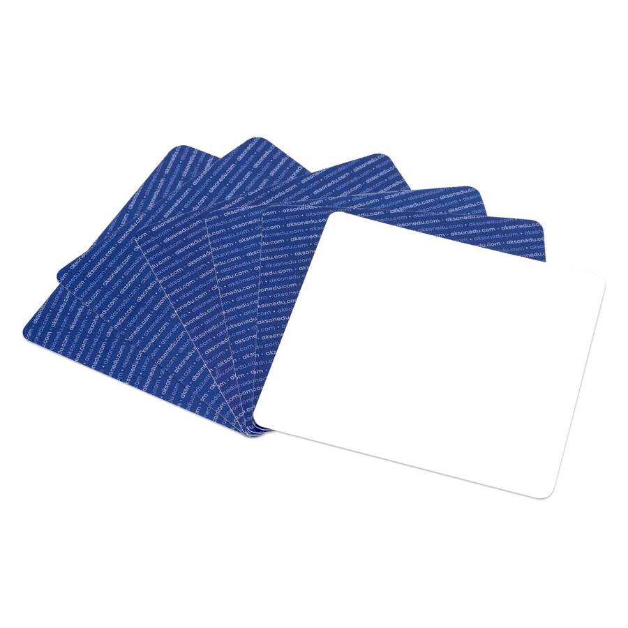 Karty suchościeralne 12x12 cm Akson — komplet 6 sztuk widok całości