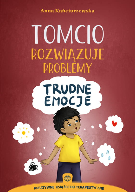 Okładka książki Tomcio rozwiązuje problemy. Trudne emocje HARMONIA