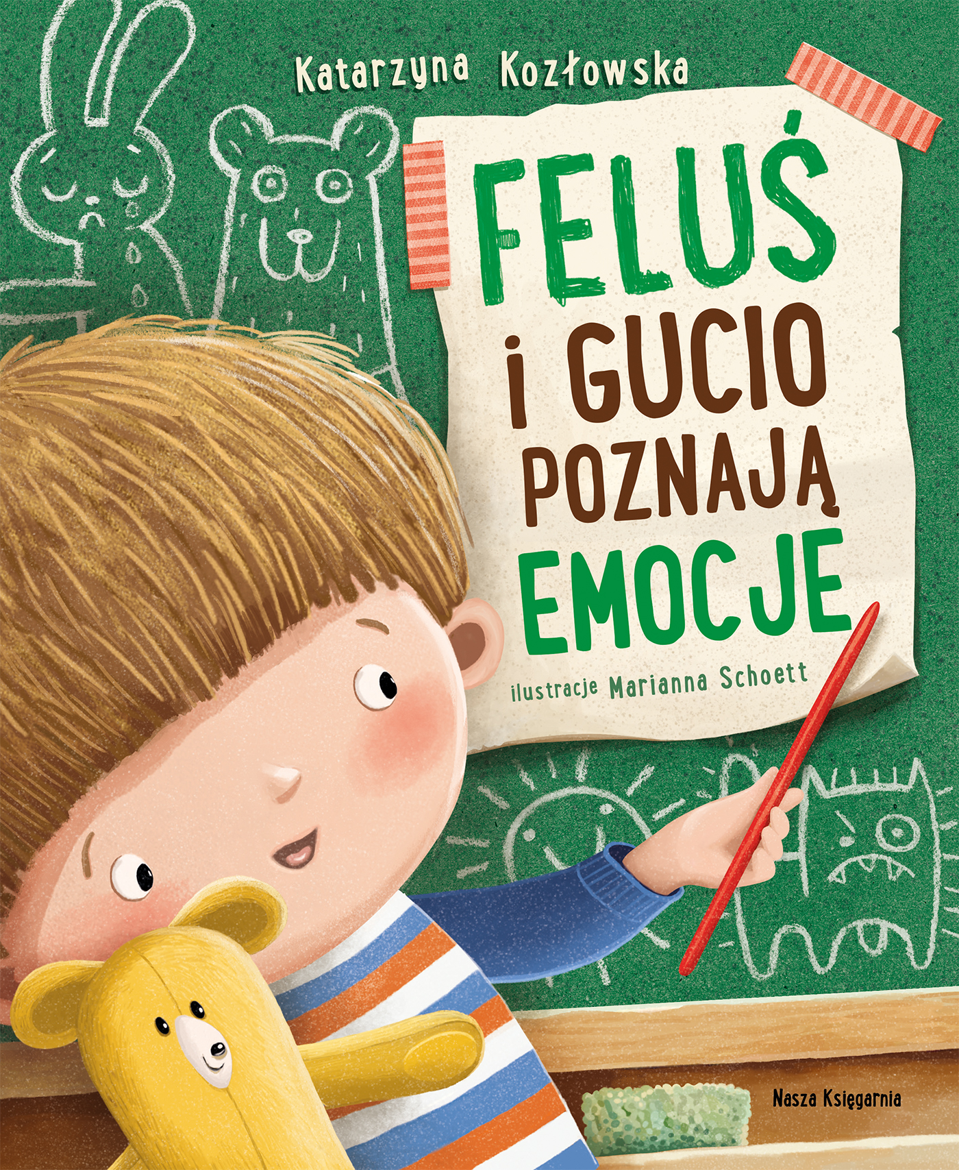 Feluś i Gucio poznają emocje - książka NASZA KSIĘGARNIA