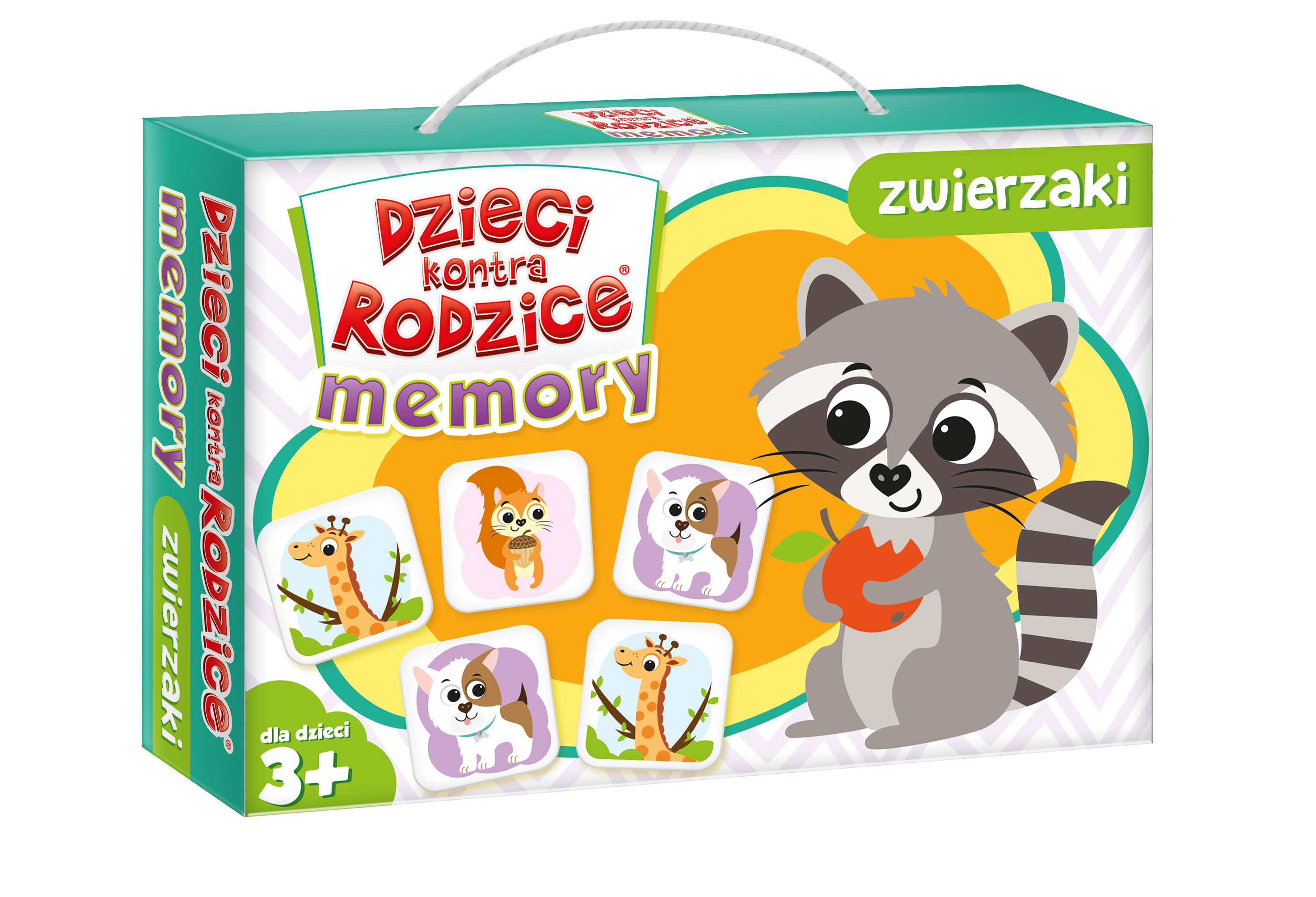 Gra Memory Zwierzaki KANGUR - pudełko i elementy