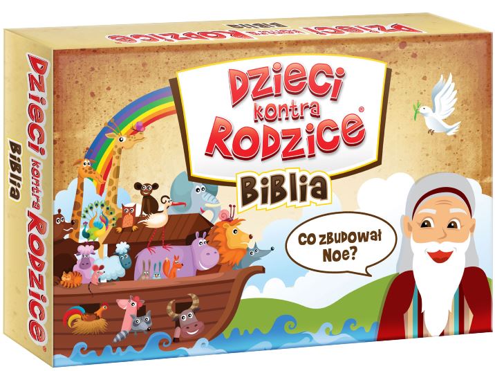 Gra Biblia dzieci kontra rodzice KANGUR - pudełko i karty