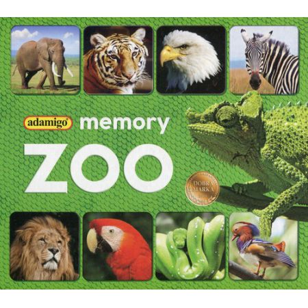 Tafelki z wizerunkami zwierząt z gry Memory zoo ADAMIGO