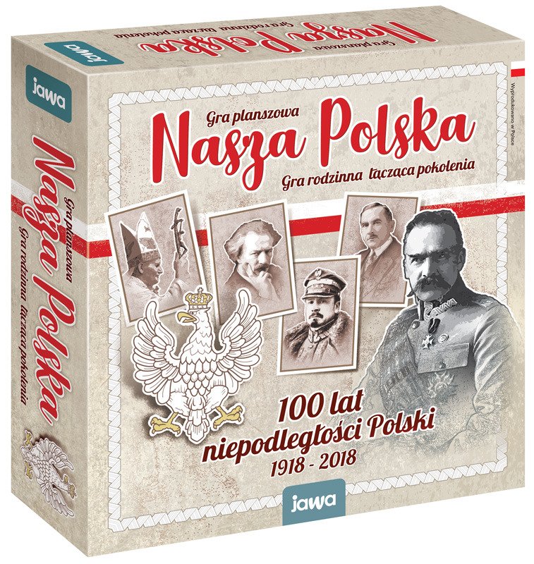 Gra planszowa Nasza Polska JAWA - plansza i elementy gry