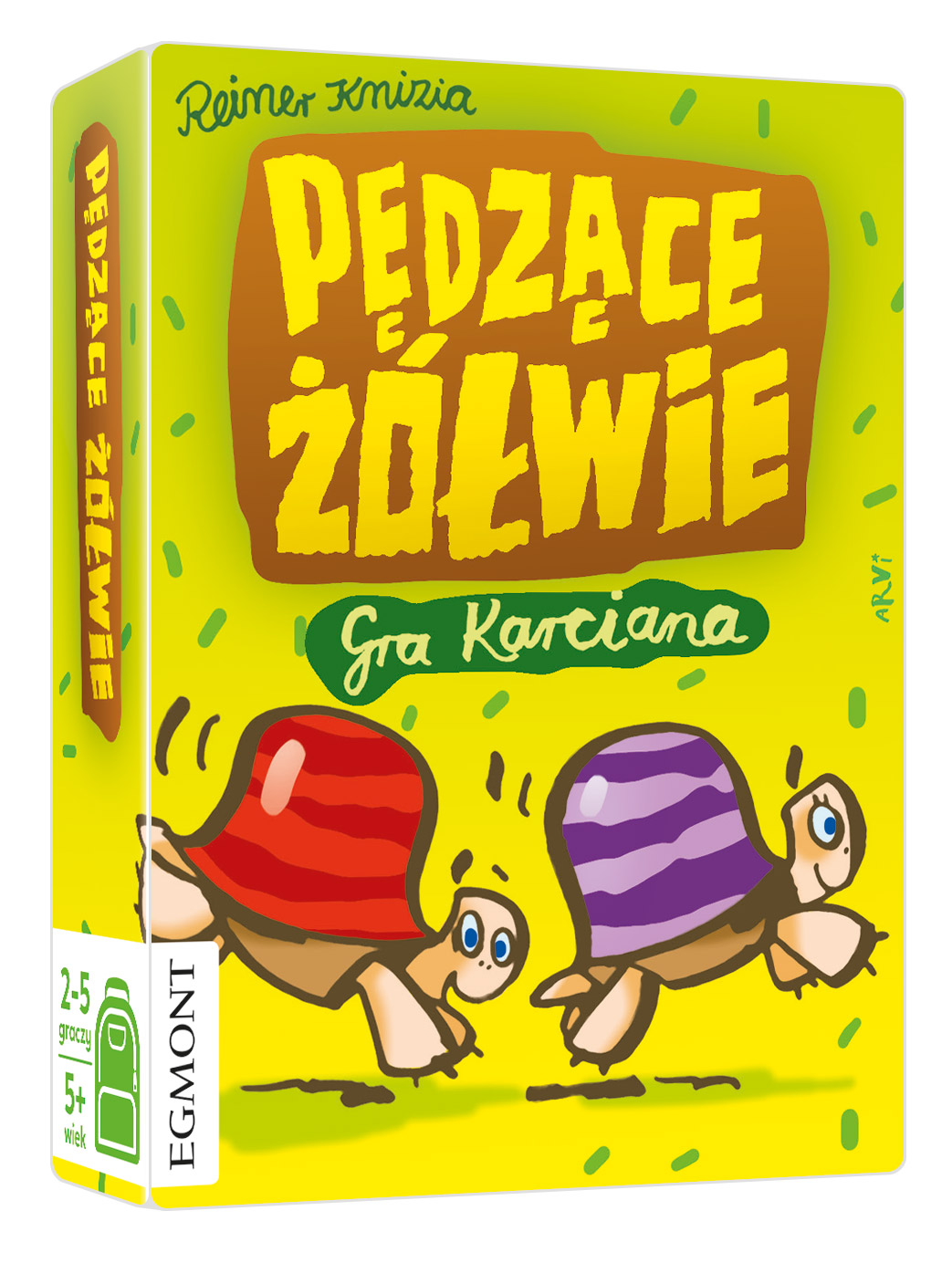 Gra Pędzące żółwie EGMONT karta ruchu z żółwiem