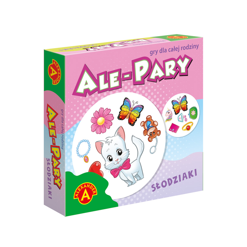Gra karciana Mini ale pary słodziaki ALEXANDER - obrazki na kartach