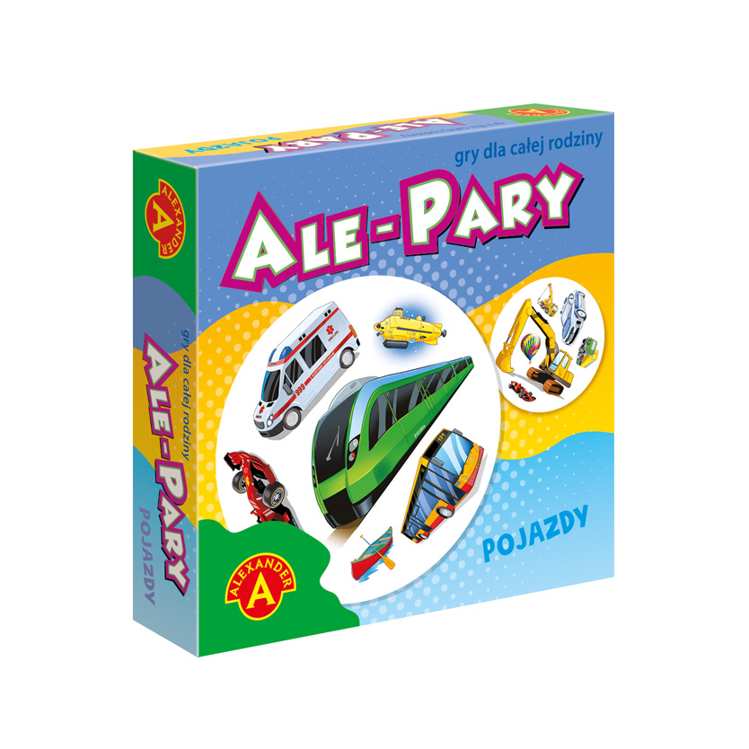 Gra Mini ale pary pojazdy ALEXANDER - karty z ilustracjami pojazdów