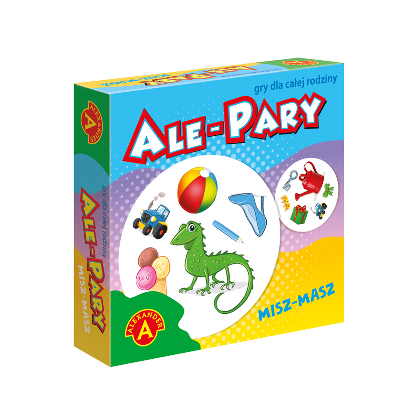 Gra Mini Ale Pary Misz Masz - karty z kolorowymi symbolami