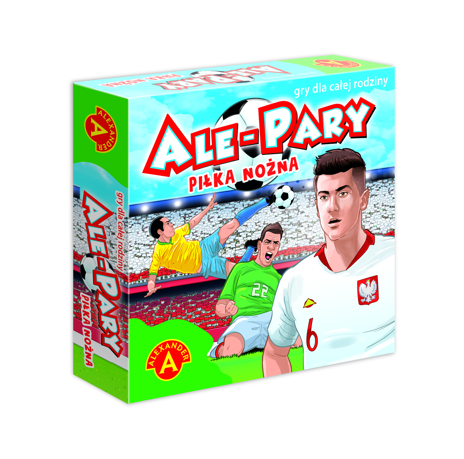 Zbliżenie na karty gry Mini Ale Pary piłka nożna ALEXANDER